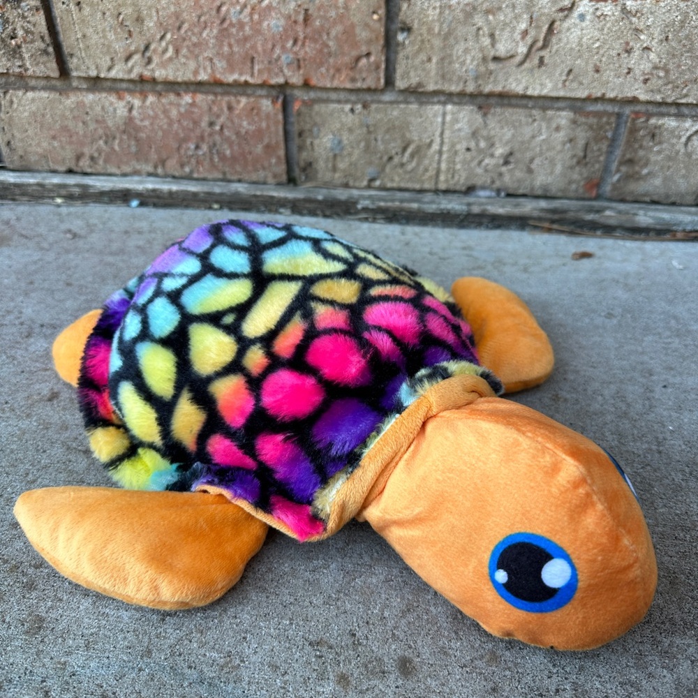 BMI Plush Pals Rainbow Turtle 12” Plush Stuffed Animal